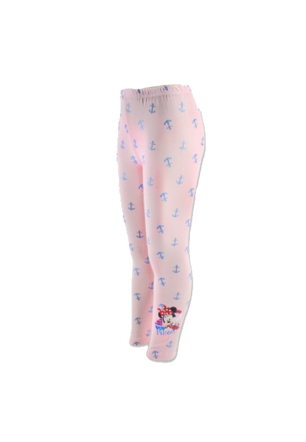 Colanti Minnie, 95% bumbac, roz deschis cu ancore