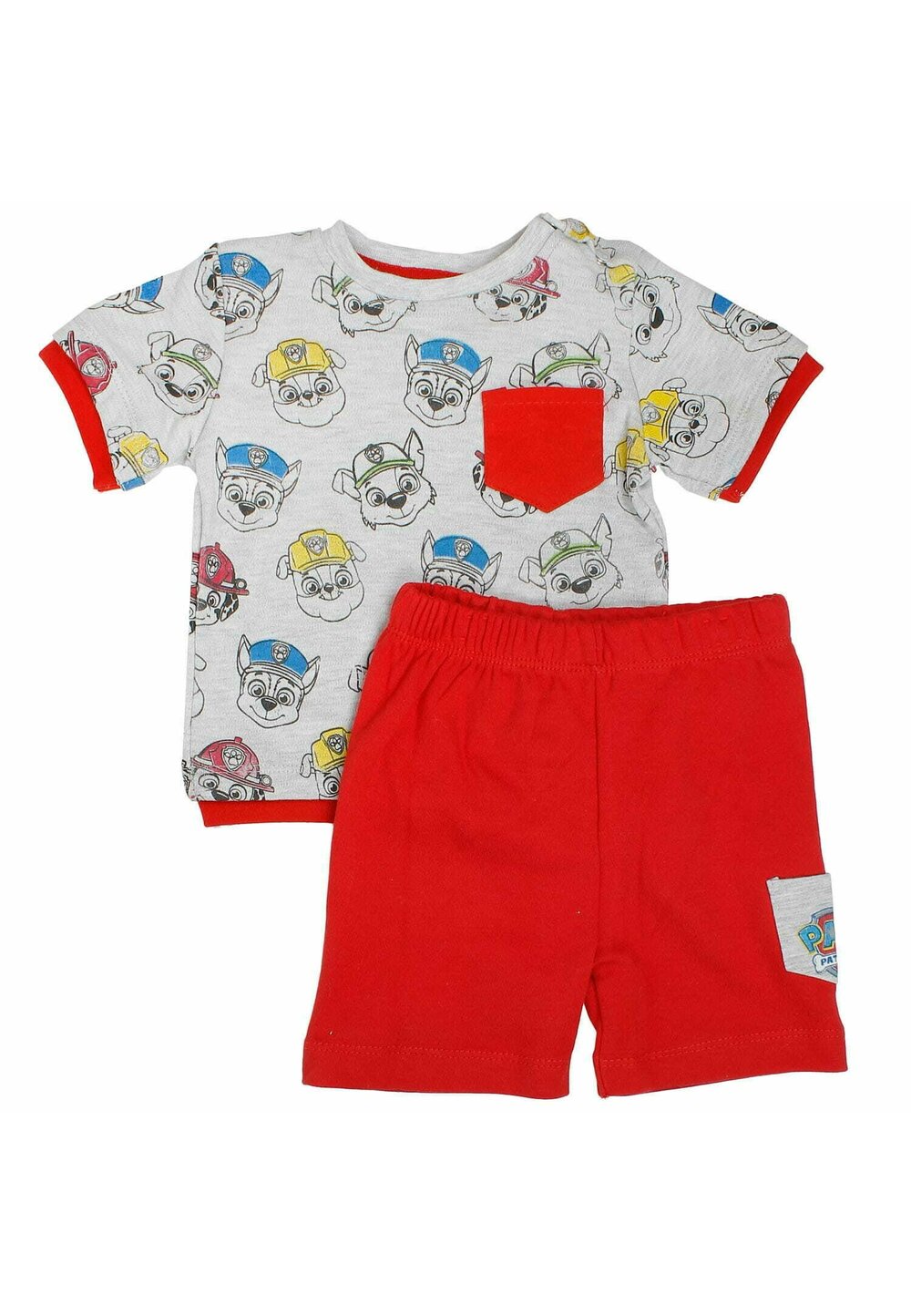 Compleu bebe, 2 piese, Paw Patrol, rosu