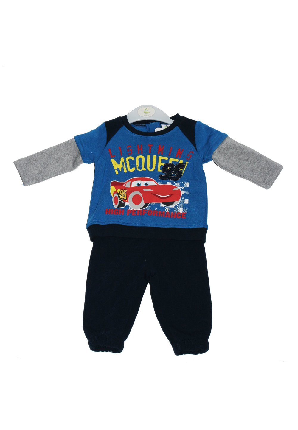 Compleu bebe cars albastru