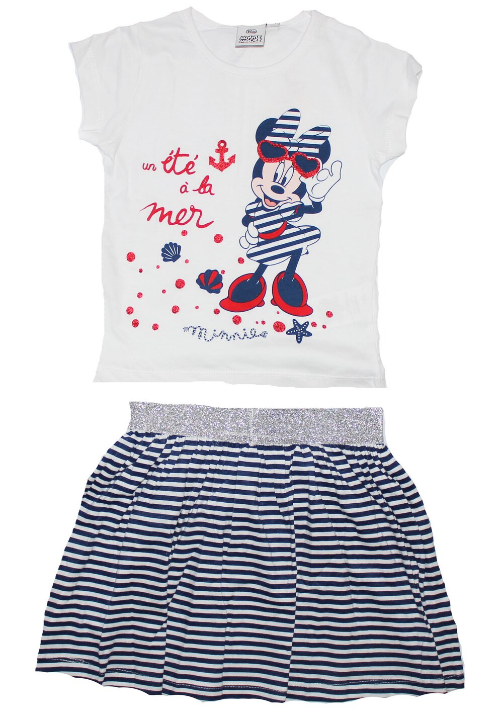 Compleu Minnie, Un ete a la mer, alb