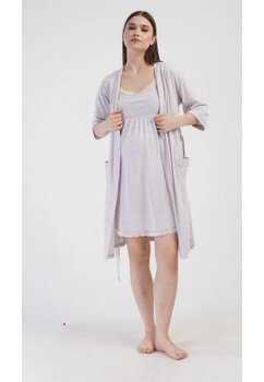 Compleu pentru alaptat, 70% bumbac, Alesia, crem