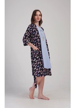 Compleu pentru femei, Keep dreaming blue, bumbac, multicolor