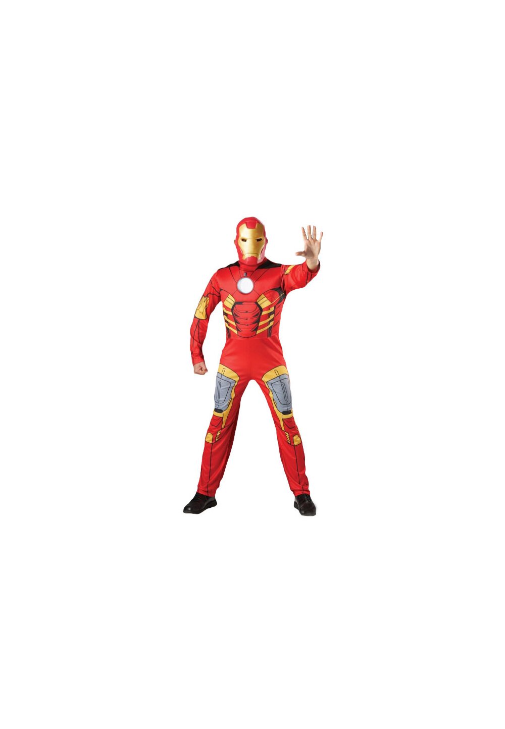 Costum adulti, poliester, Ironman, rosu