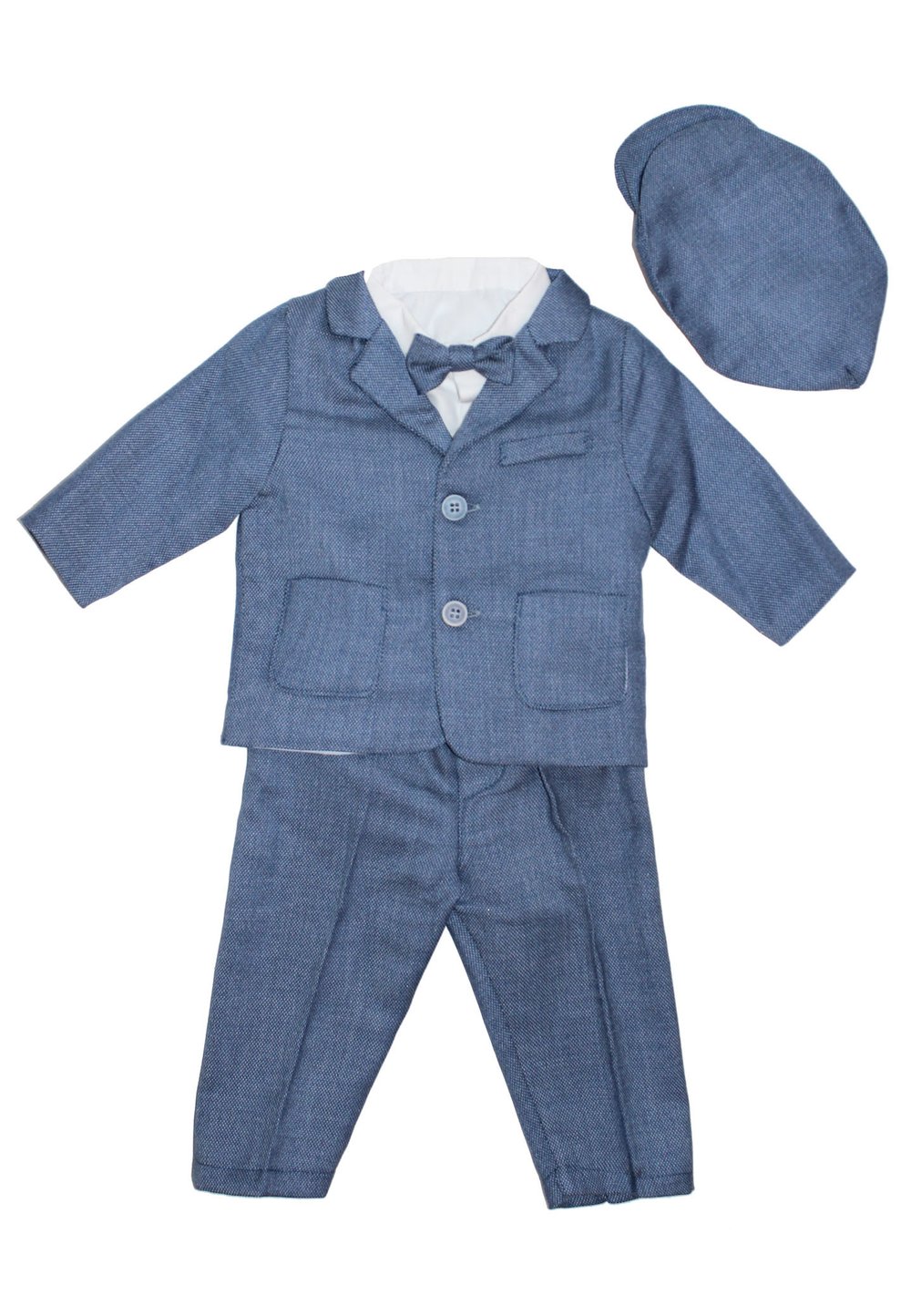Costum botez, albastru