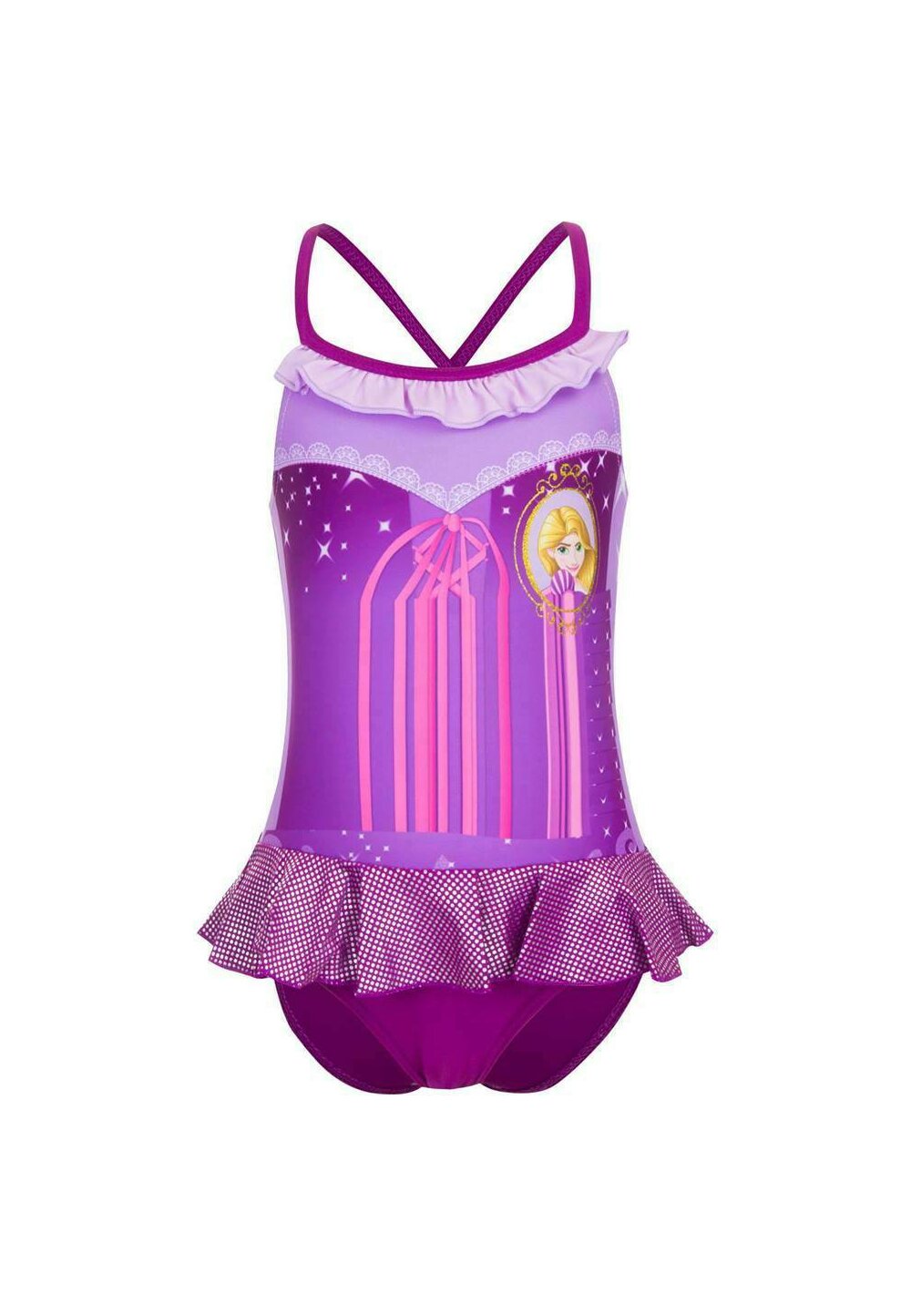Costum de baie, Rapunzel, mov