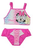 Costum de baie, roz cu dungi, Minnie Mouse