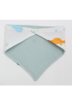 Esarfa tip baveta, muselina, doua fete, Dino