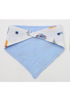 Esarfa tip baveta, muselina, doua fete, Rachete