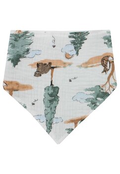 Esarfa tip baveta, muselina, doua fete, vulpita