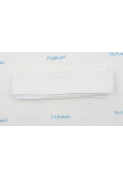 Fasa botez, muselina bumbac, alb, 160 x 4 cm