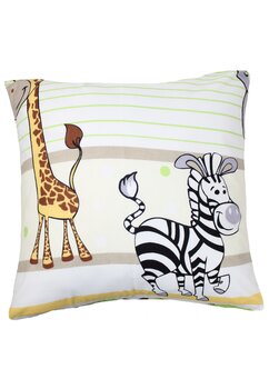 Fata de perna, bumbac, Prichindel, animalute, 40x40cm, multicolor