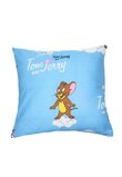 Fata de perna, bumbac, Tom si Jerry, albastru, 40x40 cm
