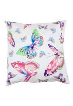 Fata de perna, colorful butterfly, bumbac, 40x40cm, multicolor