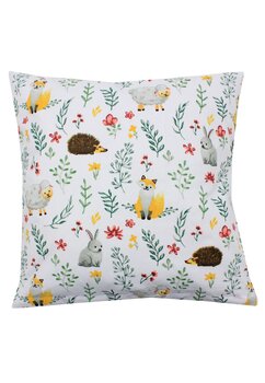 Fata de perna, iepurasul si vulpita, 40x40 cm, multicolor