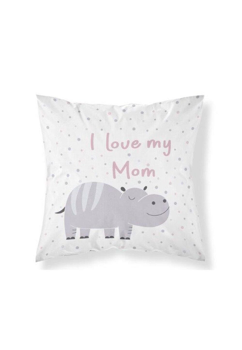 Fata perna, I Iove my mom, roz, 40x40 cm