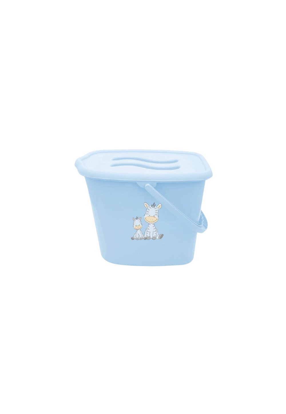 Galeata pentru scutece, Zebra, albastra, 6 l