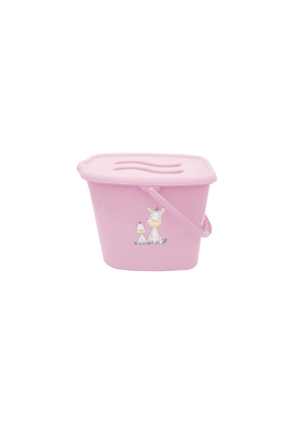 Galeata pentru scutece, Zebra, roz, 6 l