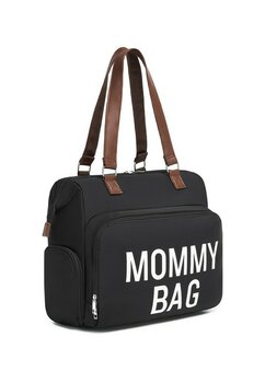 Geanta Mommy bag, poliester, negru, 40 x 20 x 35 cm