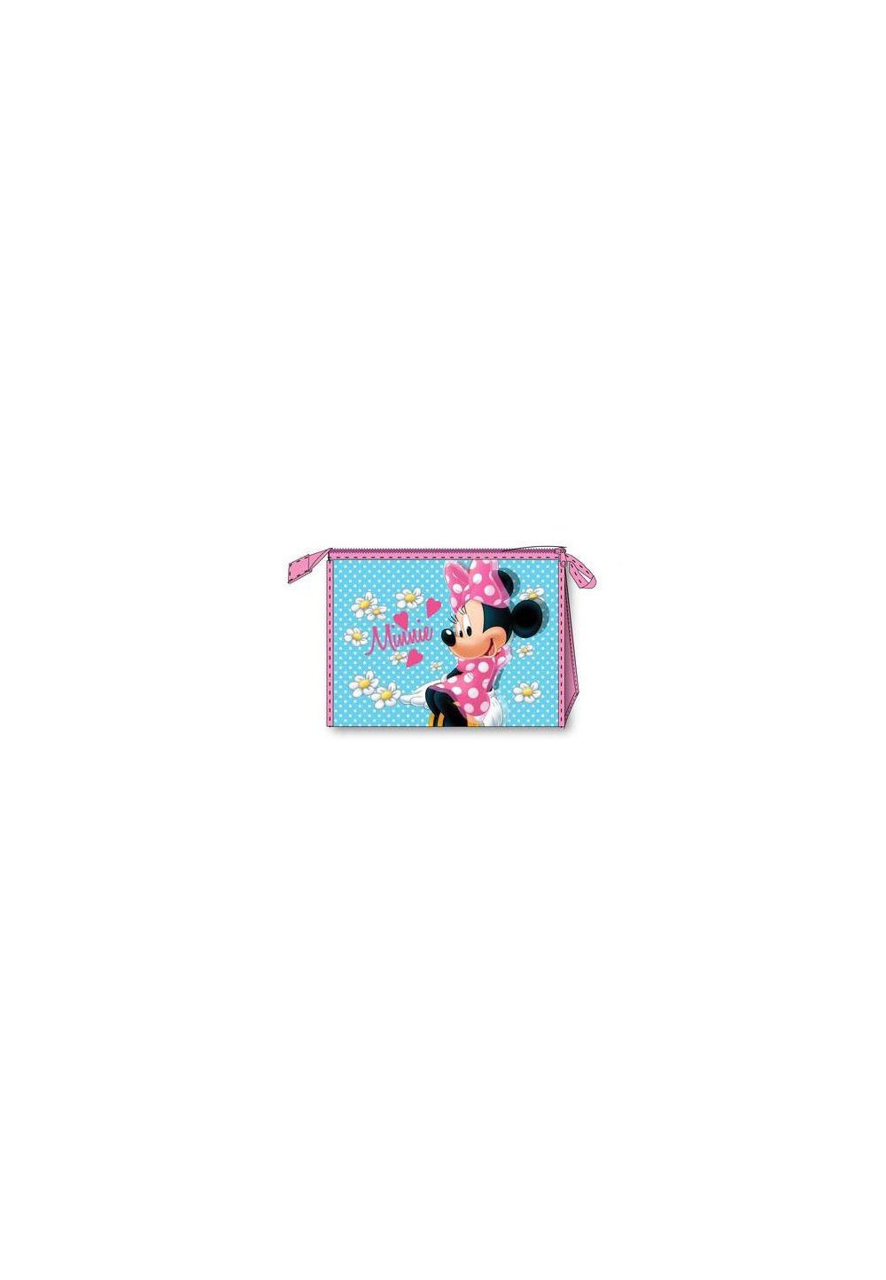Gentuta portfard, Minnie Mouse, turcoaz cu roz