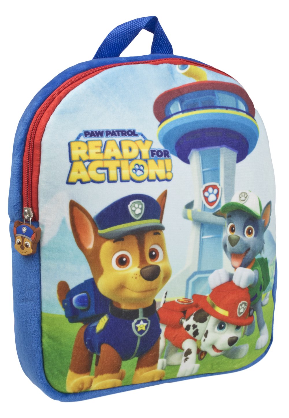 Ghiozdan velur, Paw Patrol, ready for action, 30x5x25 cm