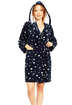 Halat cu gluga, plus, Lili cu stele, bleumarin