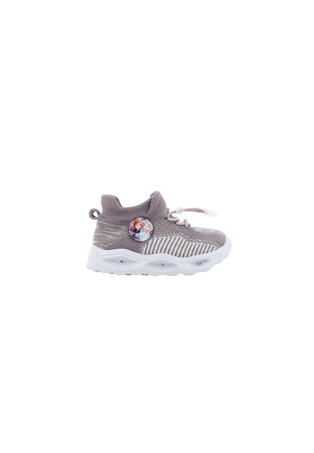Incaltaminte sport cu beculet, din material textil, cu siret, Frozen, mov