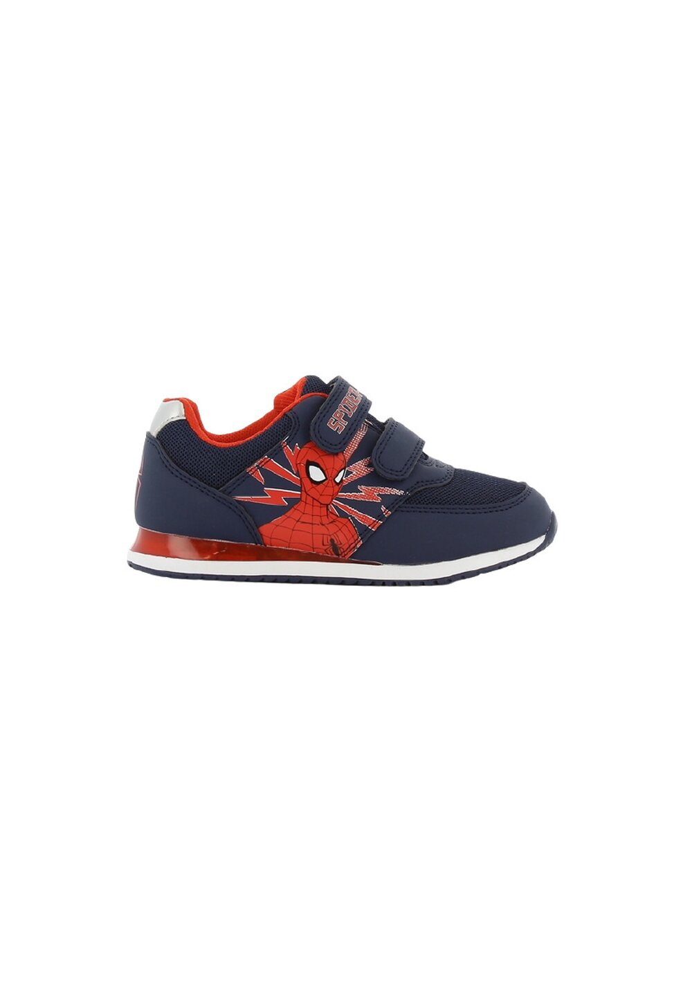 Incaltaminte sport, cu beculet, Spider-Man, bluemarin