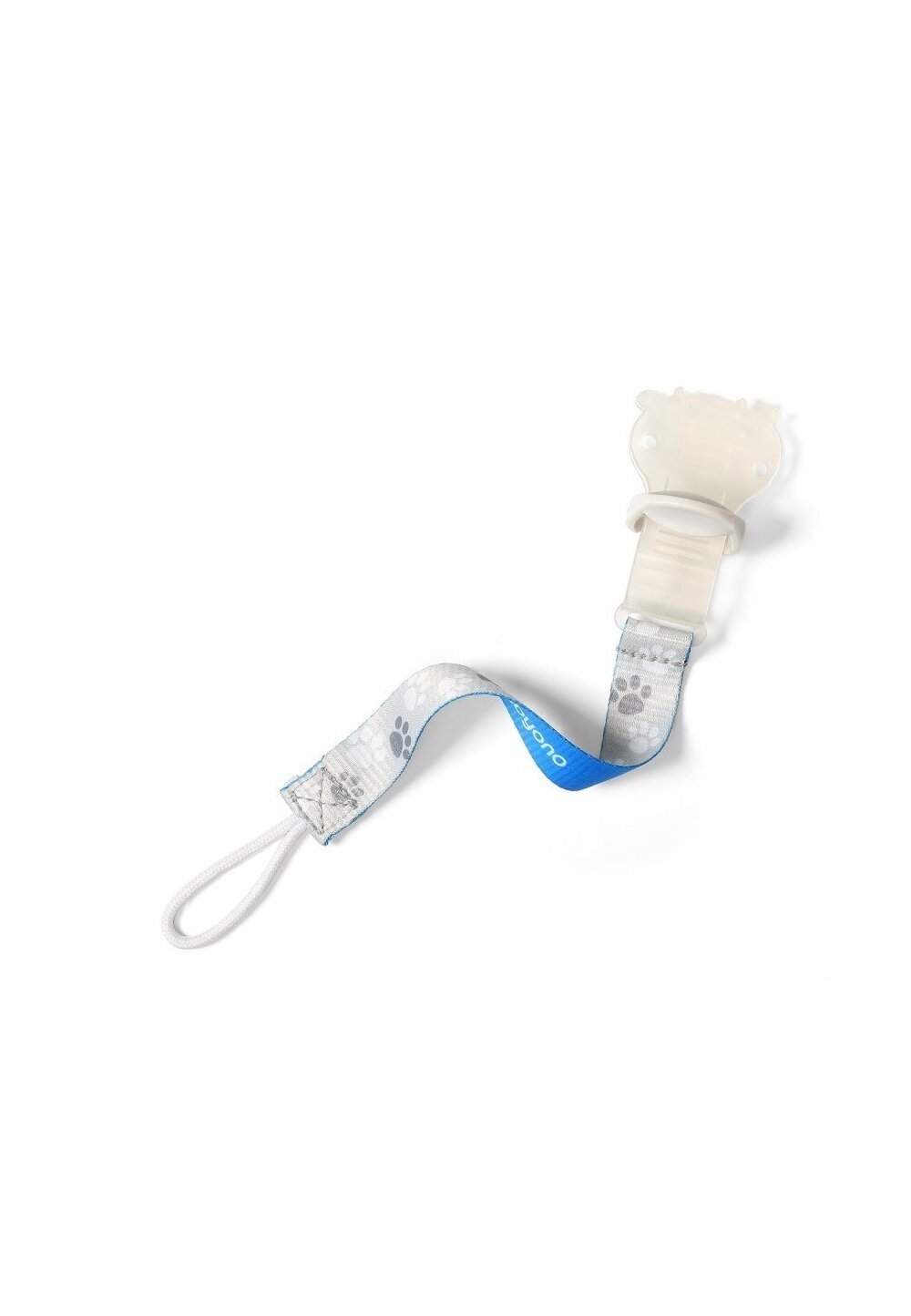 Lant pentru suzeta, Baby ono, cu clips, albastru