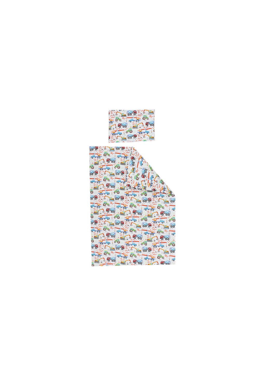 Lenjerie 2 piese, Prichindel, cu masinute, 120x60cm