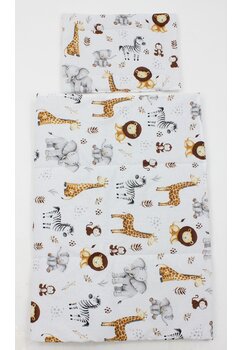 Lenjerie 2 piese, Prichindel, girafa, 120x60cm