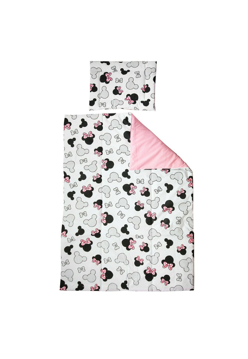 Lenjerie 2 piese, Prichindel, Minnie, roz, 120x60cm
