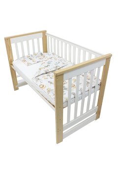 Lenjerie 3 piese, bumbac, Monkey, multicolor, 120x60 cm