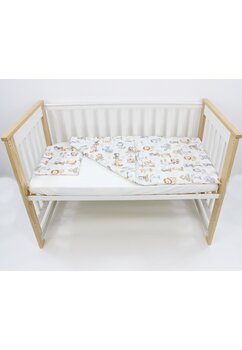 Lenjerie 3 piese, bumbac, Monkey, multicolor, 120x60 cm