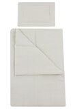 Lenjerie 3 piese, muselina bumbac, crem, 120x60cm