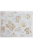 Lenjerie 4 piese, bumbac, Caprioara Bambi si prietenii, 120x60 cm, alb