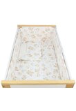 Lenjerie 5 piese, bumbac, caprioara Bambi si prietenii, 120x60 cm, alb