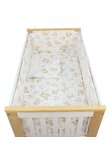 Lenjerie 5 piese, bumbac, caprioara Bambi si prietenii, 120x60 cm, alb