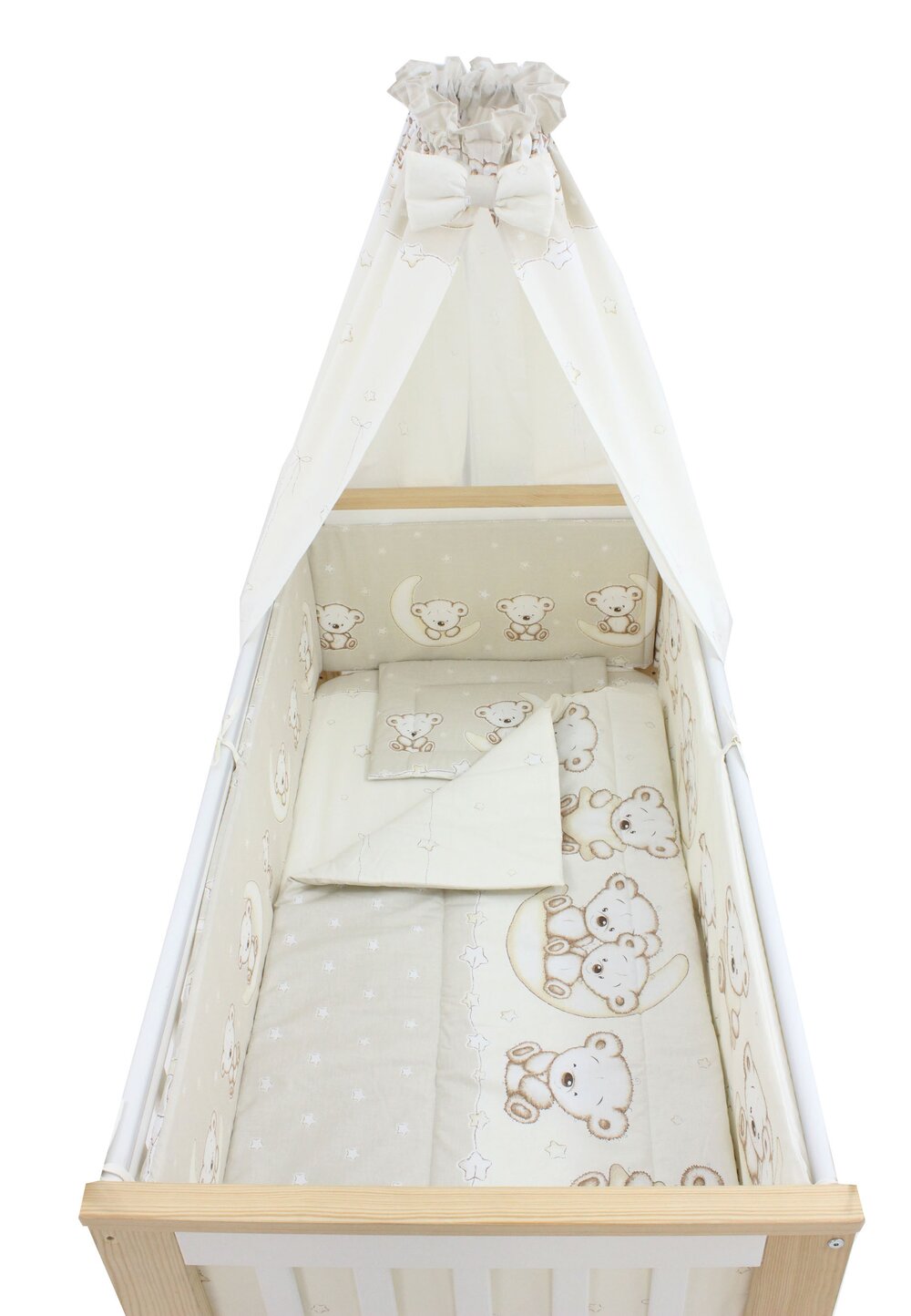 Lenjerie 6 piese, Prichindel, Ursulet sir crem,120x60cm