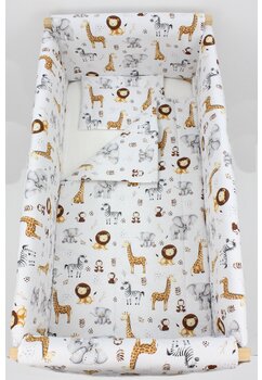 Lenjerie 7 piese, Prichindel, bumbac, girafa, 120x60 cm