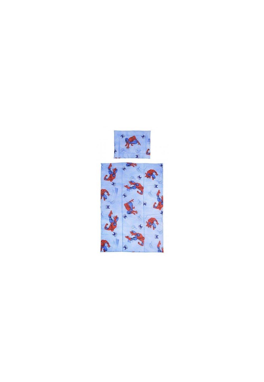 Lenjerie bumbac Spiderman,albastru, 5 piese, 140x70cm