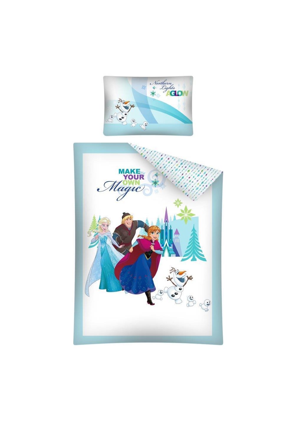 Lenjerie de pat, Frozen, Make your own magic, 100x135 cm