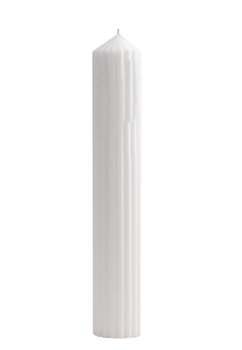 Lumanare, din ceara naturala, alb, 35cm