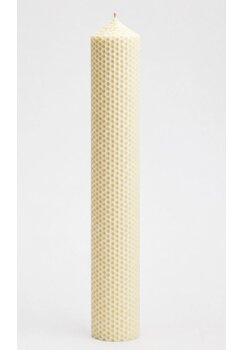 Lumanare tip fagure, din ceara naturala, ivory, 35 cm