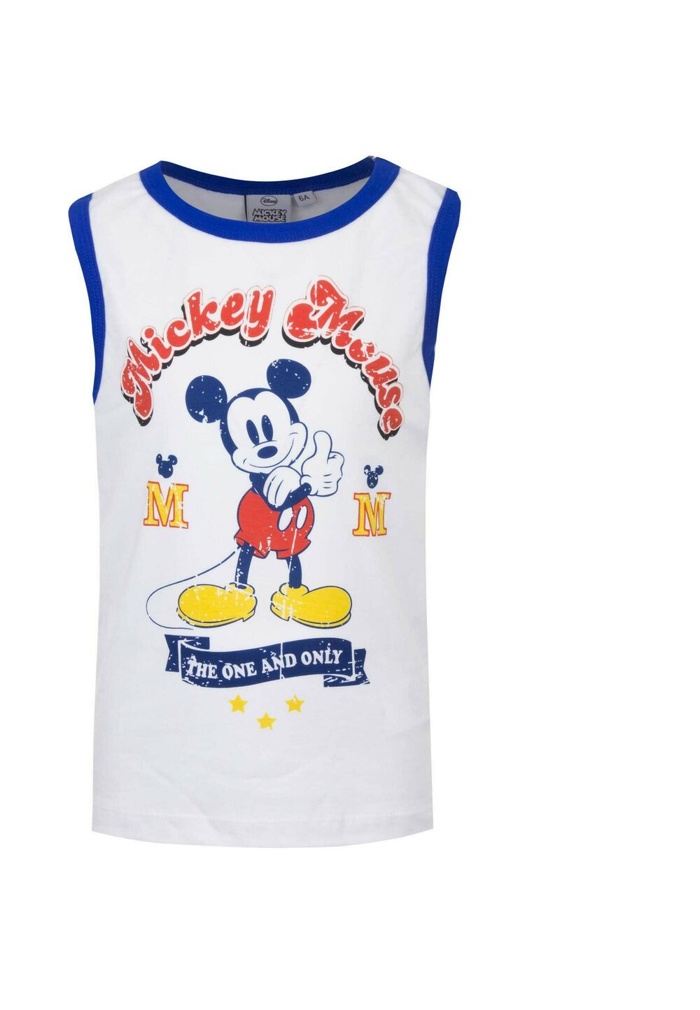 Maieu, Mickey Mouse, alb cu albastru