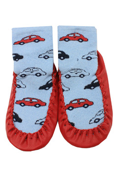 Mocasini, 80% bumbac, Cars, multicolor