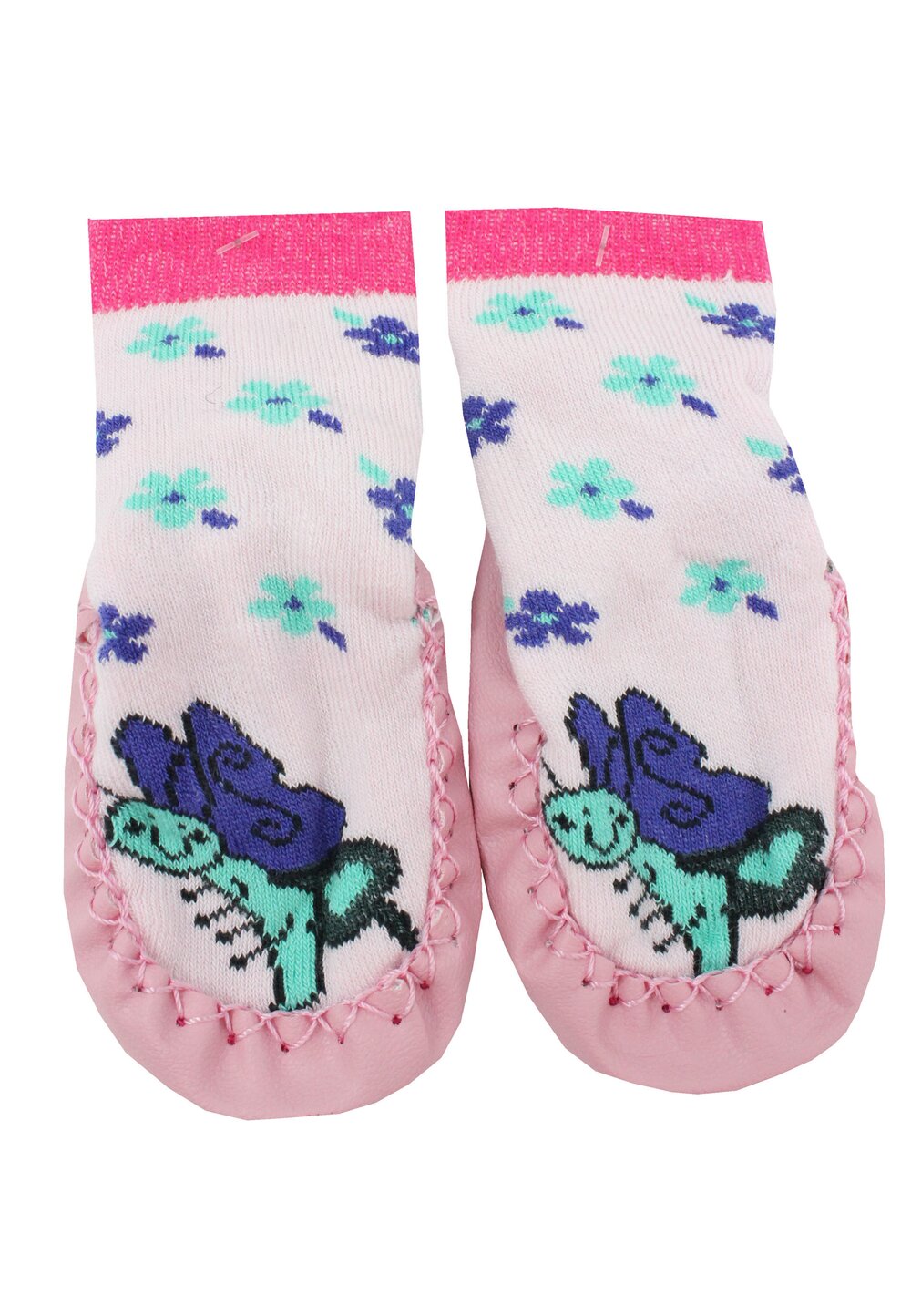 Mocasini, Albinuta, roz cu floricele