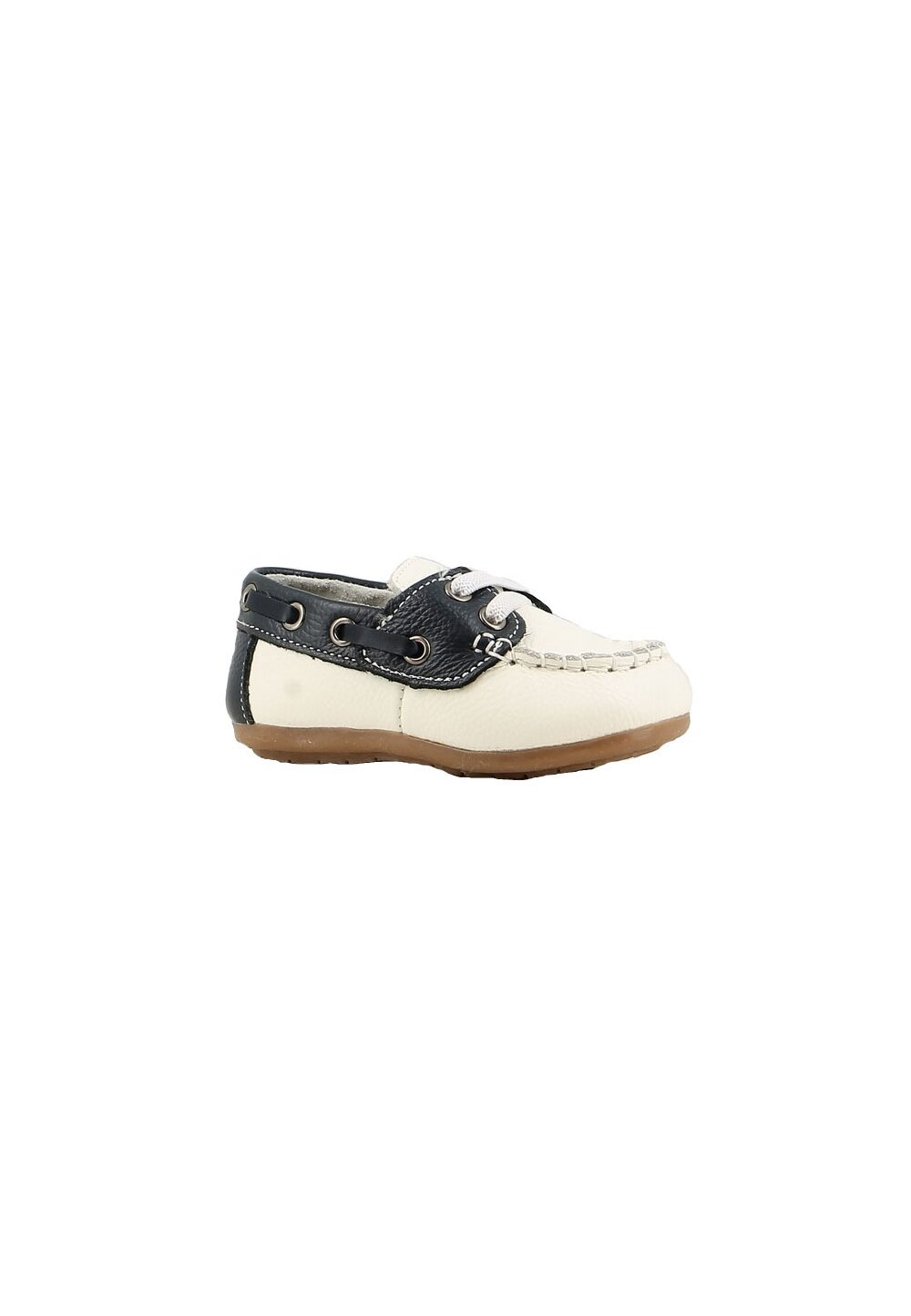 Mocasini din piele, ivory