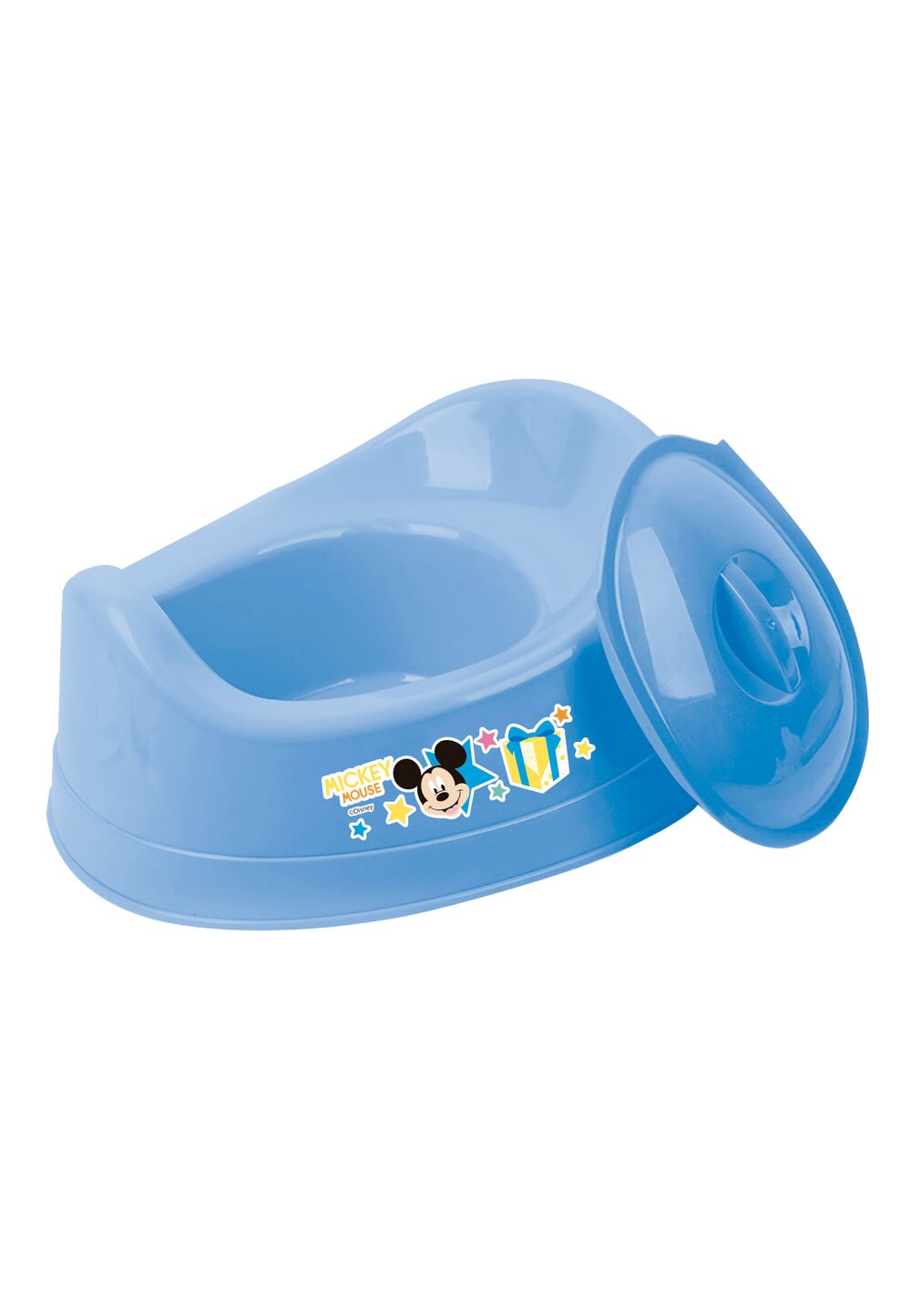 Olita cu capac din plastic, Mickey Mouse, albastra