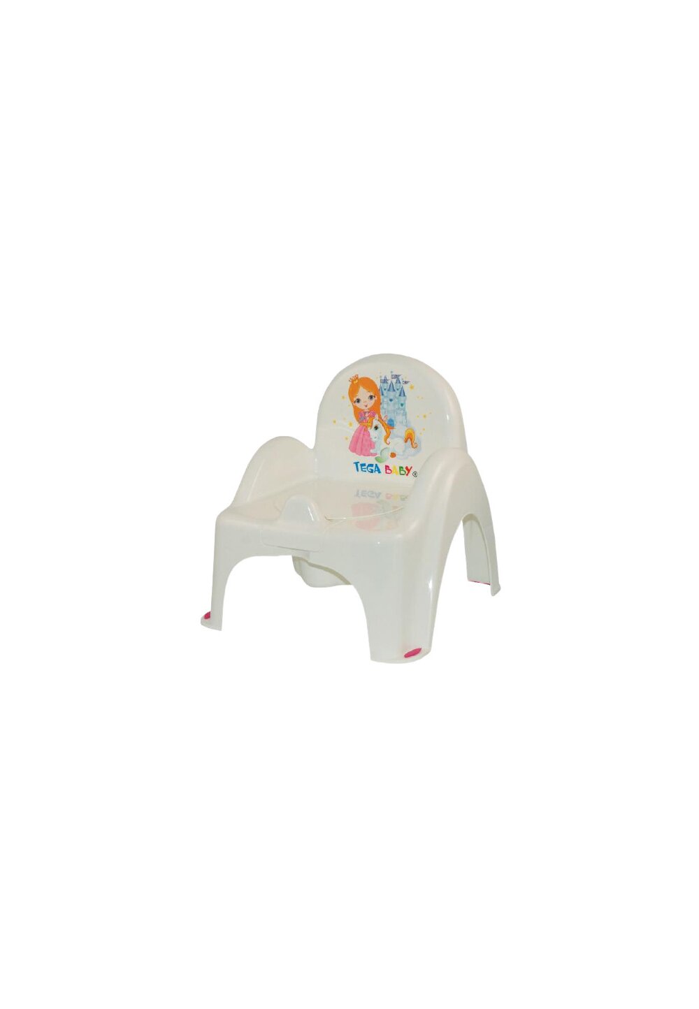 Olita muzicala scaunel, Printesa si unicornul, alba,