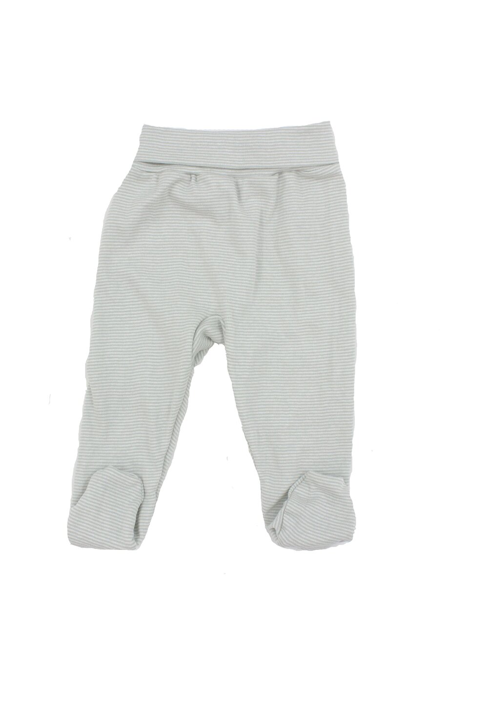 Pantaloni cu botosi, gri cu dungi albe
